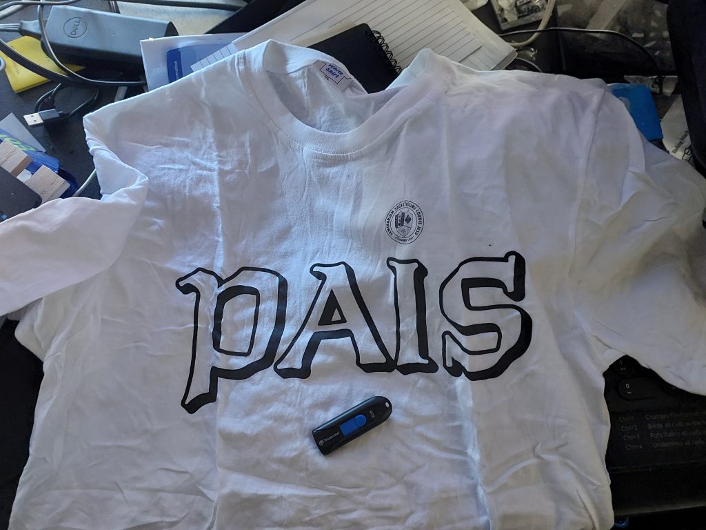 Free Pais shirt and USB containing seminary yearbook from Pais ROger Salazar